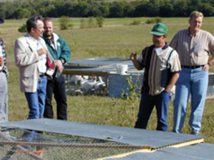 Photo of people touring a farm.